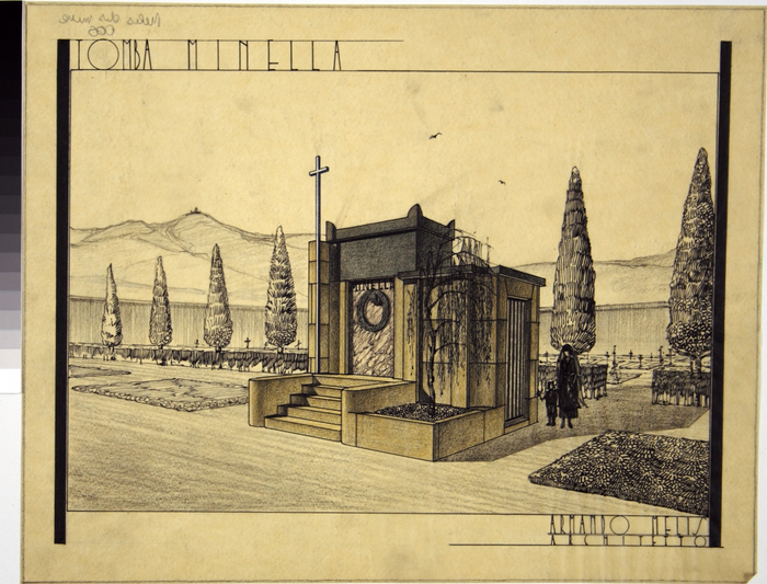 Tomba Minella, cimitero Monumentale di Torino, vista