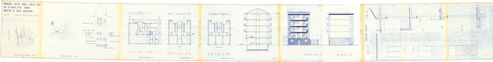 Progetto per la costruzione di uno stabile a 5 piani a Torino in v. La Thuille 70, 1962
