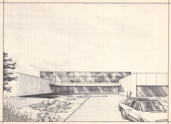 Studio Rosani, Stabilimento Pininfarina a Grugliasco, vista prospettica