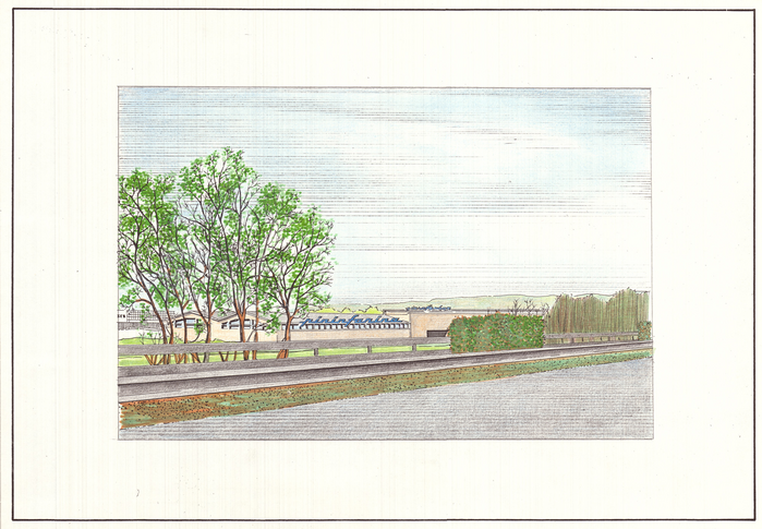 Studio Rosani, stabilimento Pininfarina di San Giorgio Canavese, studio prospettico