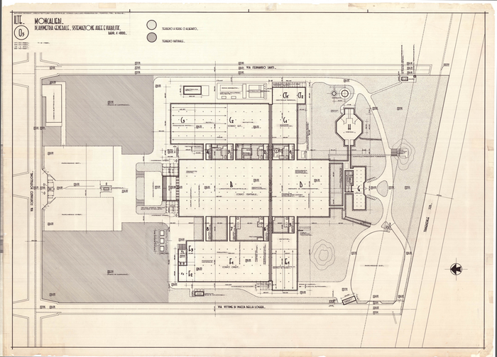 Studio Rosani, Planimetria generale dello stabilimento ILTE a Moncalieri, 1981 c.