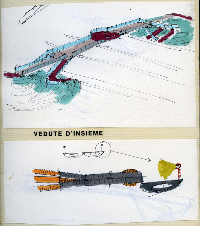 Sergio Jaretti Sodano, Sovrappasso pedonale, quartiere Vallette, Torino,  s.d.