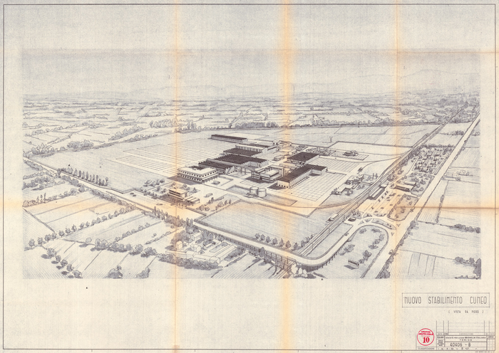Stabilimento Michelin, Cuneo, vista prospettica