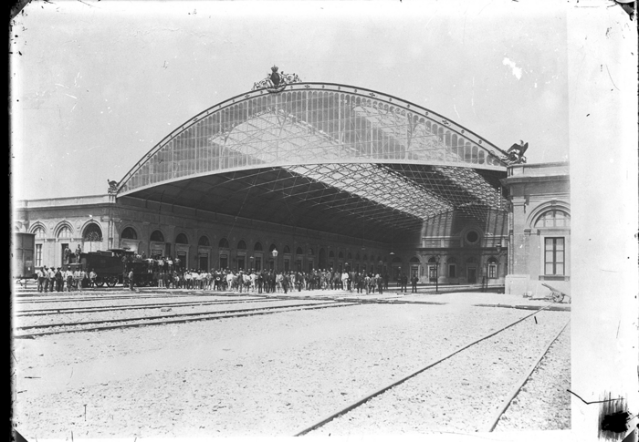 SNOS, tettoia della stazione di Palermo, 1886 c.