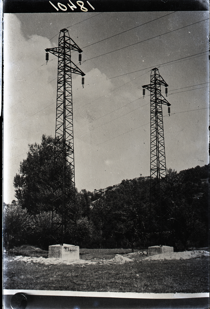 SNOS, Pali a traliccio, linea Trento - Bolzano, s.d.