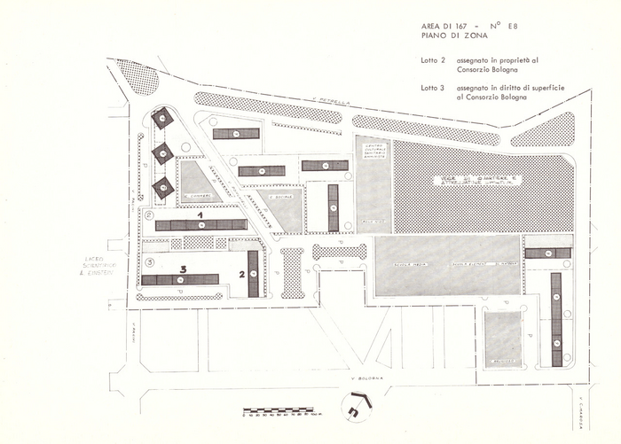 Co.Ar., Consorzio edilizio Bologna, Torino, planimetria 1974