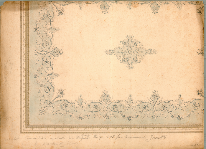 Carlo Musso, bozzetto per la decorazione di un soffitto di villa Zanelli a Savona, s.d. [