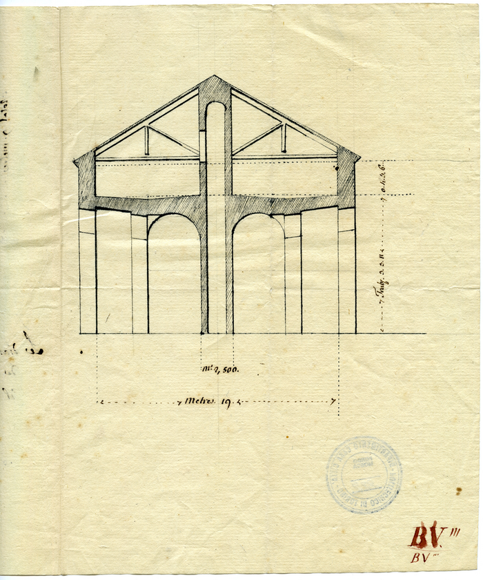 Castello dell'acqua, calcolo delle capacità, Bastion Verde, Palazzo Reale, [1808]