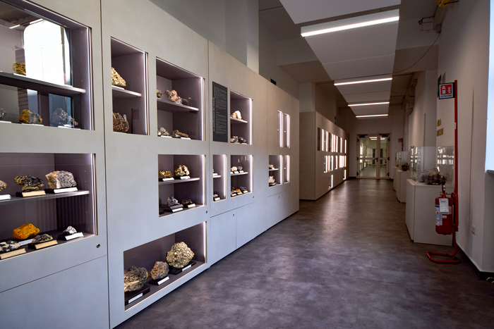 Uno scorcio del Museo geo-mineralogico e minerario GEMM
