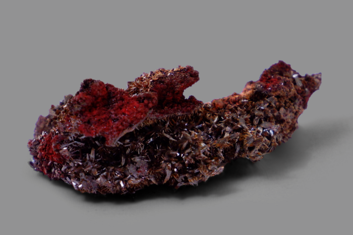 VANADINITE var. endlichite, Monti Los Lamentos, Ahumada, Chihuahua, Messico