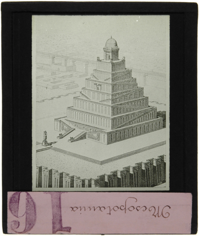 Paolo Verzone, Non identificato, ziggurat, disegno