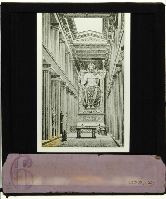 Paolo Verzone, Non identificato, tempio greco, interno