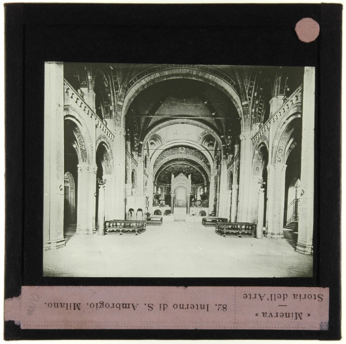 Paolo Verzone, Milano, basilica di Sant'Ambrogio, interno, navata centrale