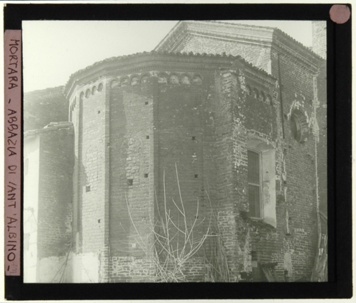 Paolo Verzone, Mortara (PV), abbazia di Sant'Albino, esterno, abside