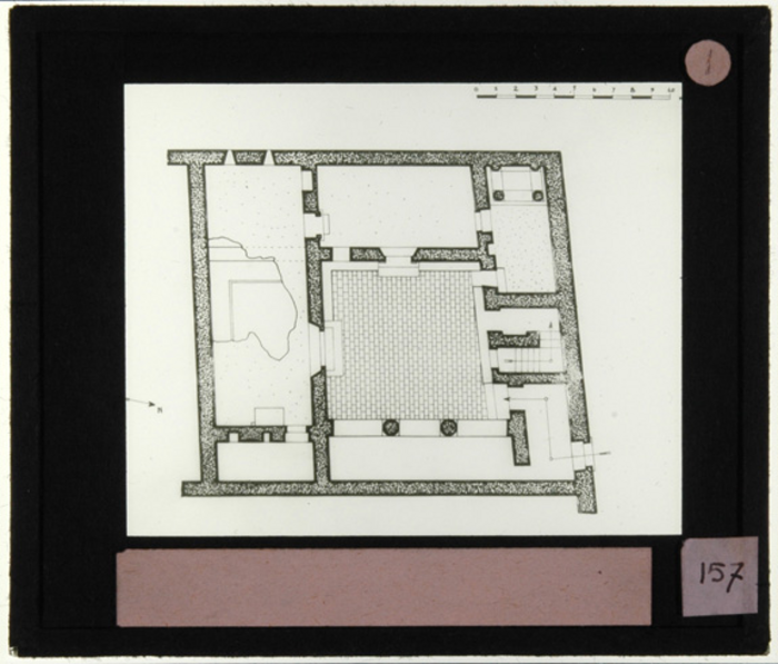 Paolo Verzone, Non identificato, edificio residenziale, pianta, disegno