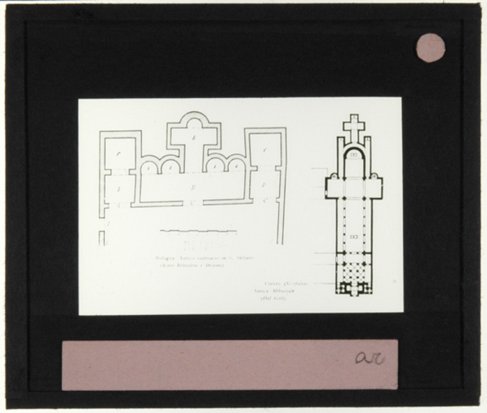 Paolo Verzone, Non identificato, chiesa, pianta, disegno