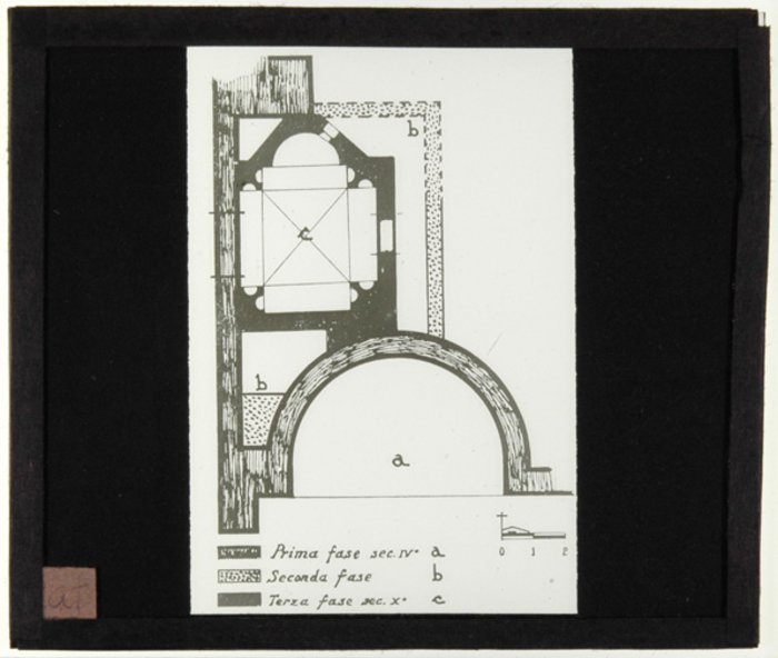 Paolo Verzone, Non identificato, chiesa, disegno, pianta, dettaglio