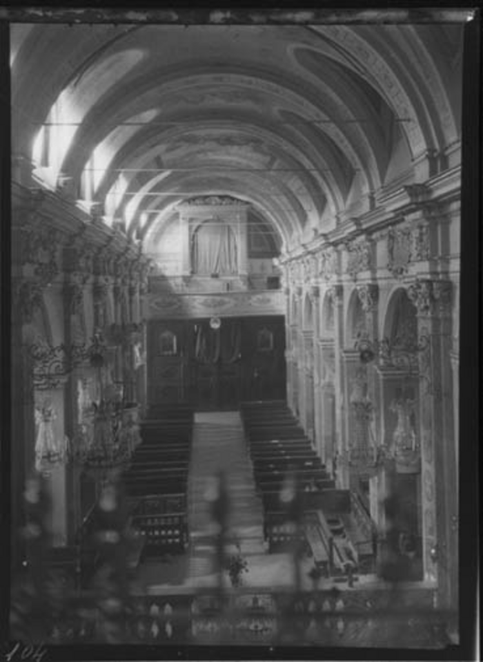 Paolo Verzone, Non identificato, chiesa, interno, navata centrale, volta, lunetta
