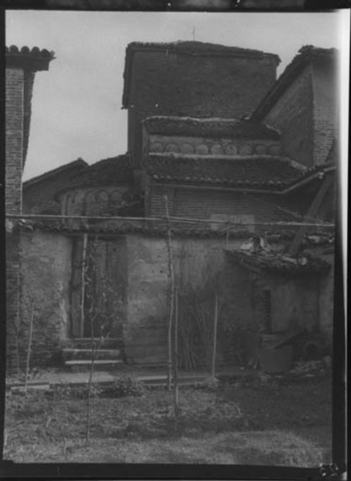 Paolo Verzone, Non identificato, chiesa, esterno, abside, muro